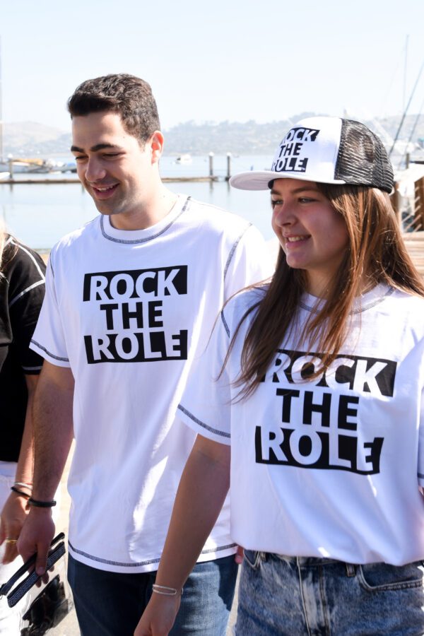 Lillie Aron in Rock the Role White SHirt